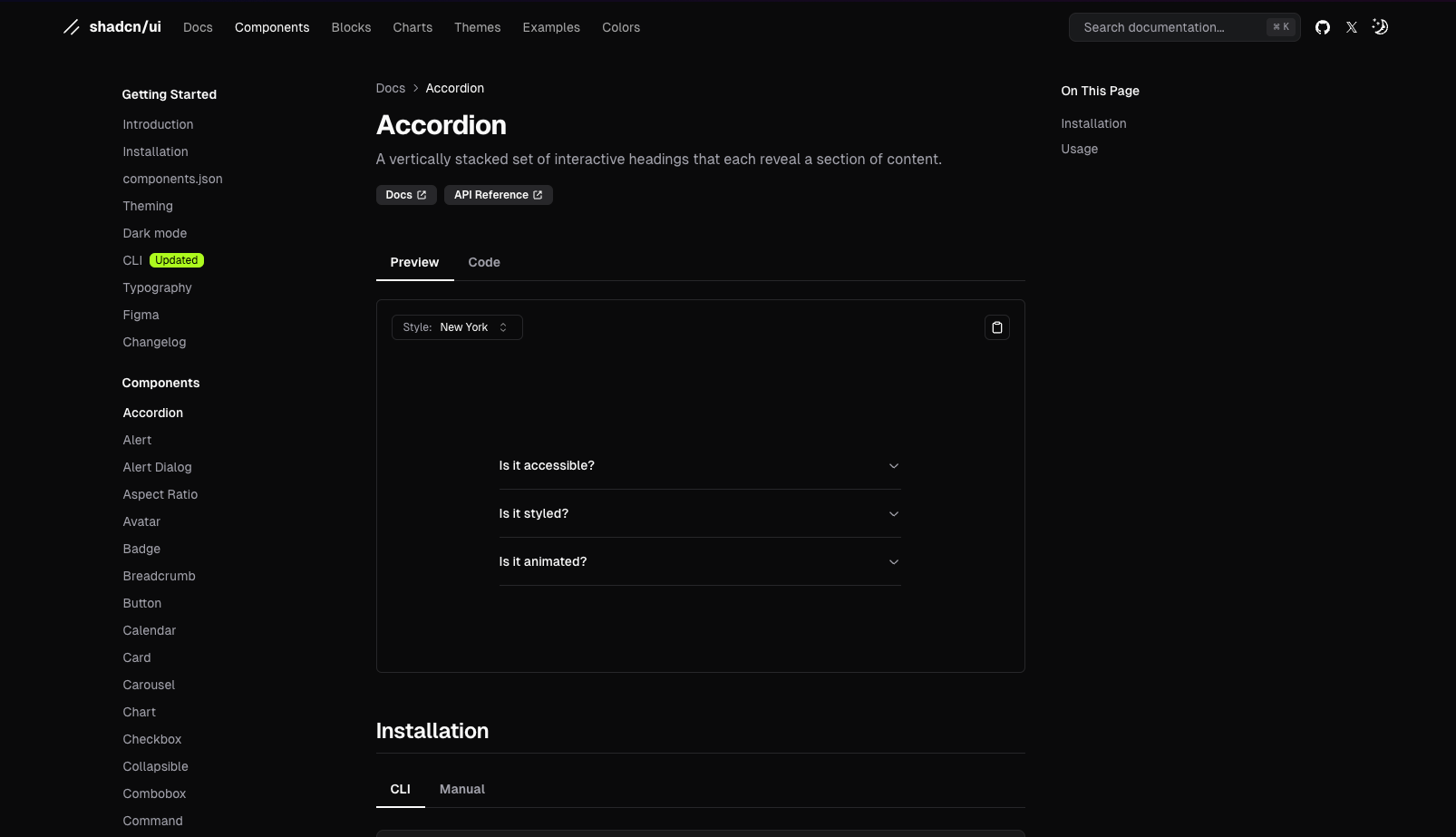 Picture of a website