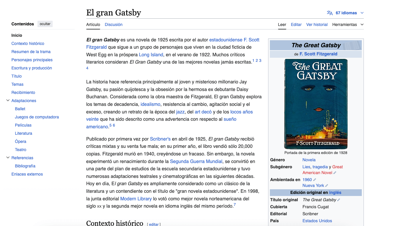 Picture of a wikipedia article